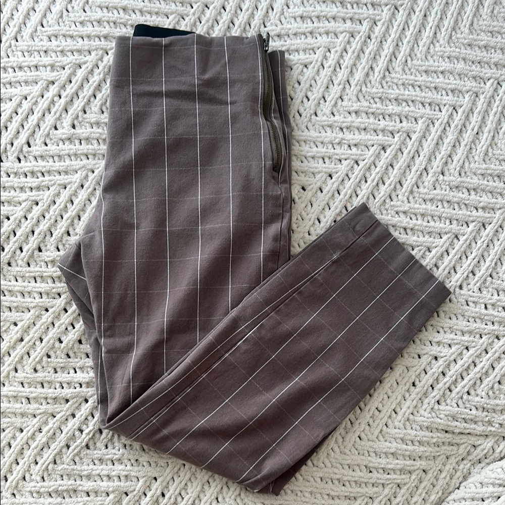 A New Day Tan Checkered Pants